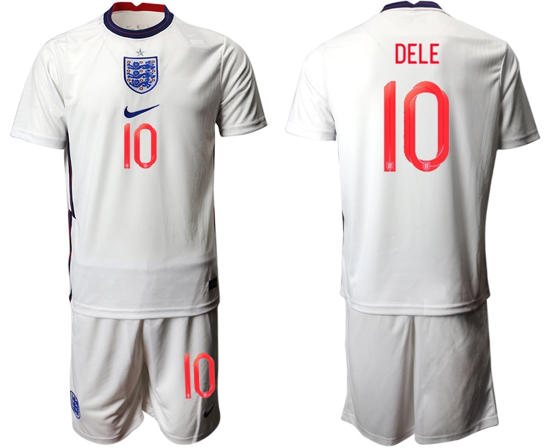 Men 2021 European Cup England home white #10 Soccer Jersey1->england jersey->Soccer Country Jersey